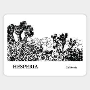 Hesperia California Sticker